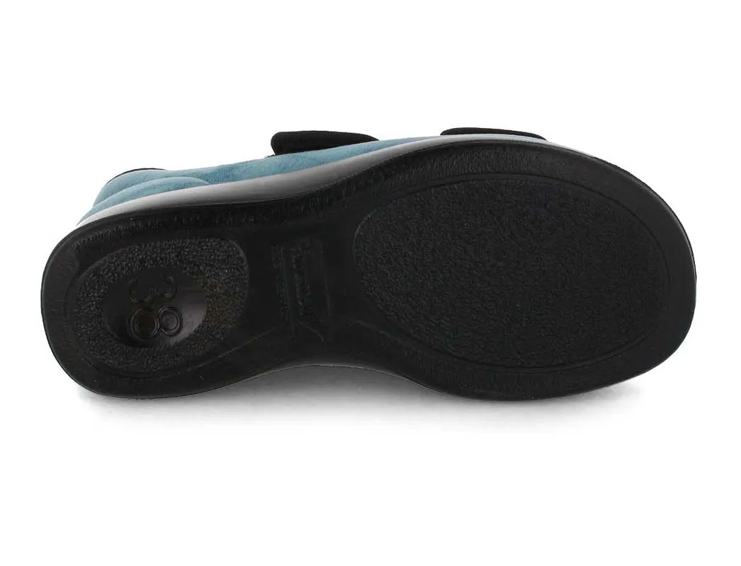 Varomed Men Women Medical Velcro Fastener 'Genua', aquamarine