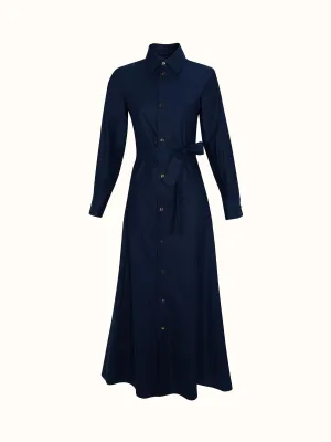 Venezia Dress in Deep Blue