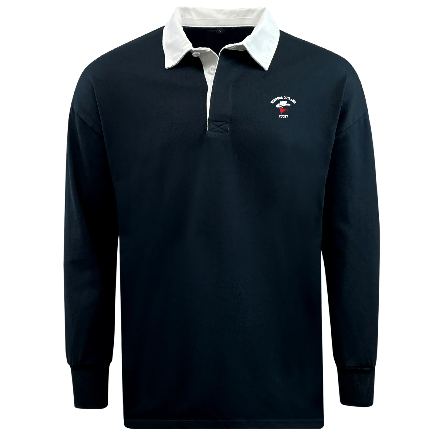 Ventura Outlaws Rugby Classic Long Sleeve Solid Rugby Jersey