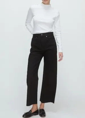 Veronica Beard Taylor Crop Jeans - Onyx