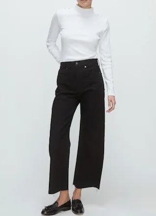 Veronica Beard Taylor Crop Jeans - Onyx