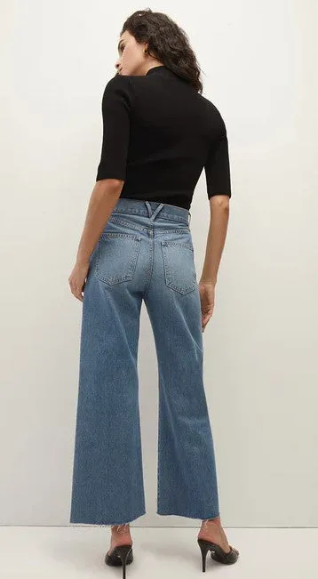 Veronica Beard Taylor Crop Wide Leg Jeans - Wanderer