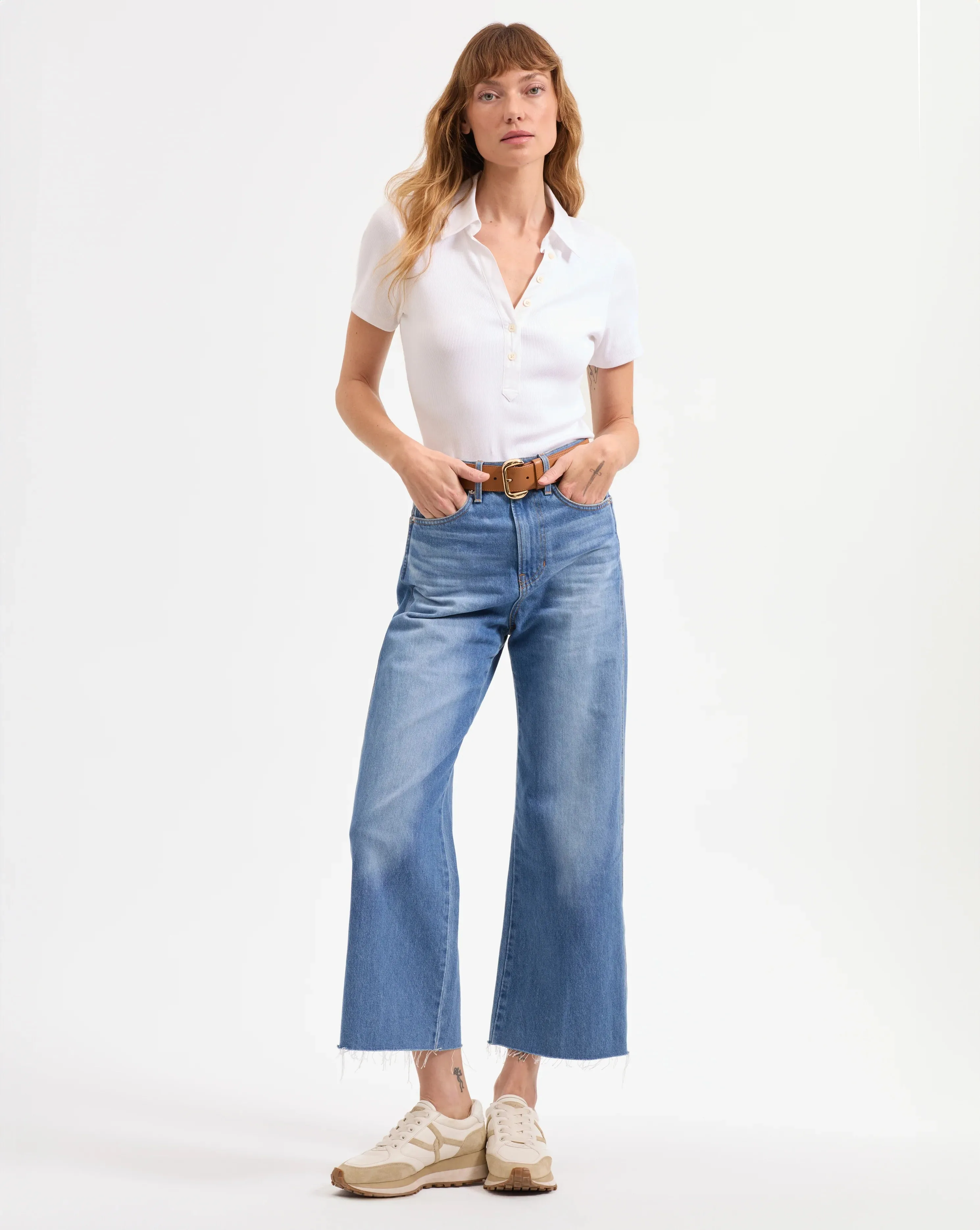 Veronica Beard Taylor Cropped High Rise