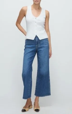 Veronica Beard Taylor Cropped Jeans - Serendipity