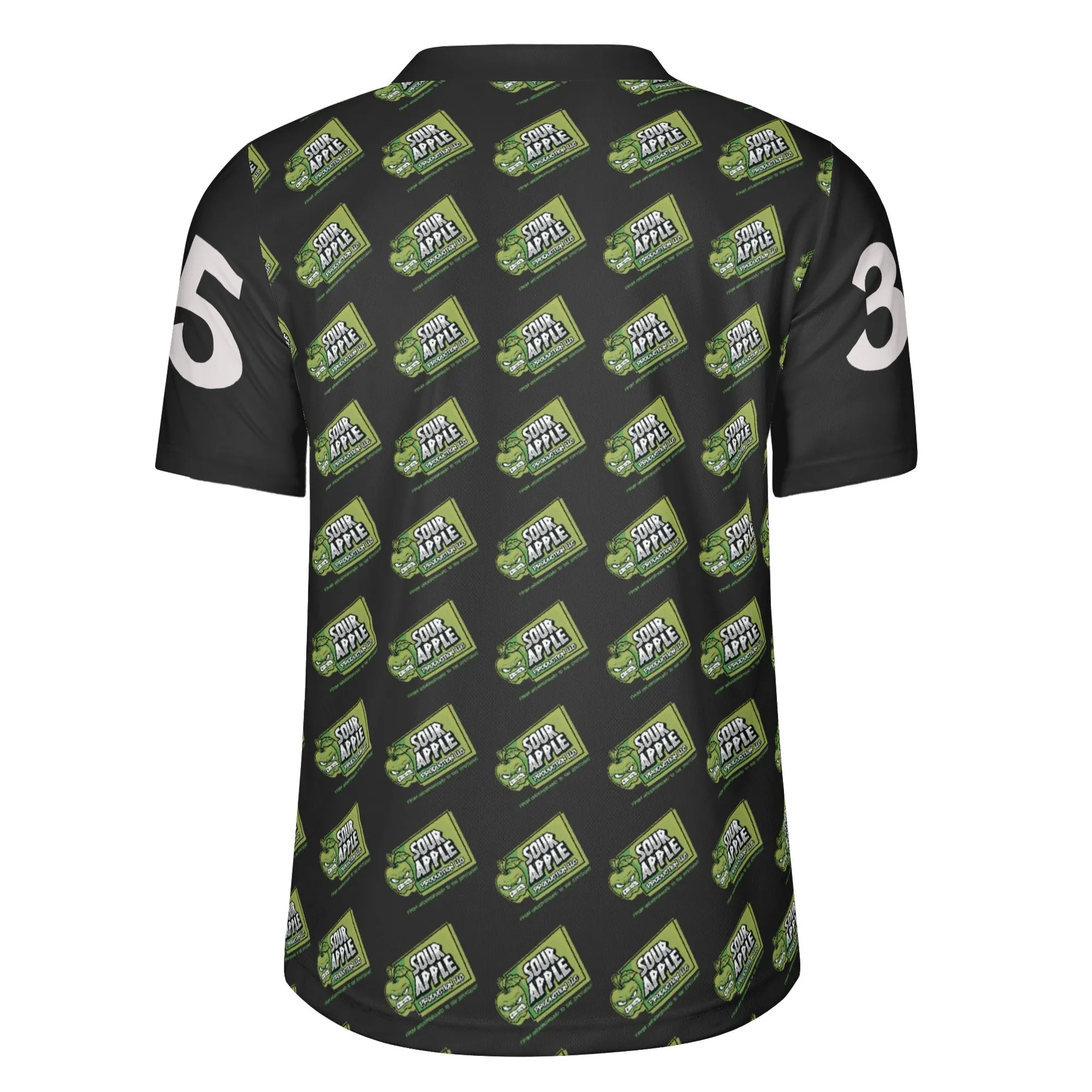 Vibrant Sour Apple Men's Athletic Football and Rugby Jersey