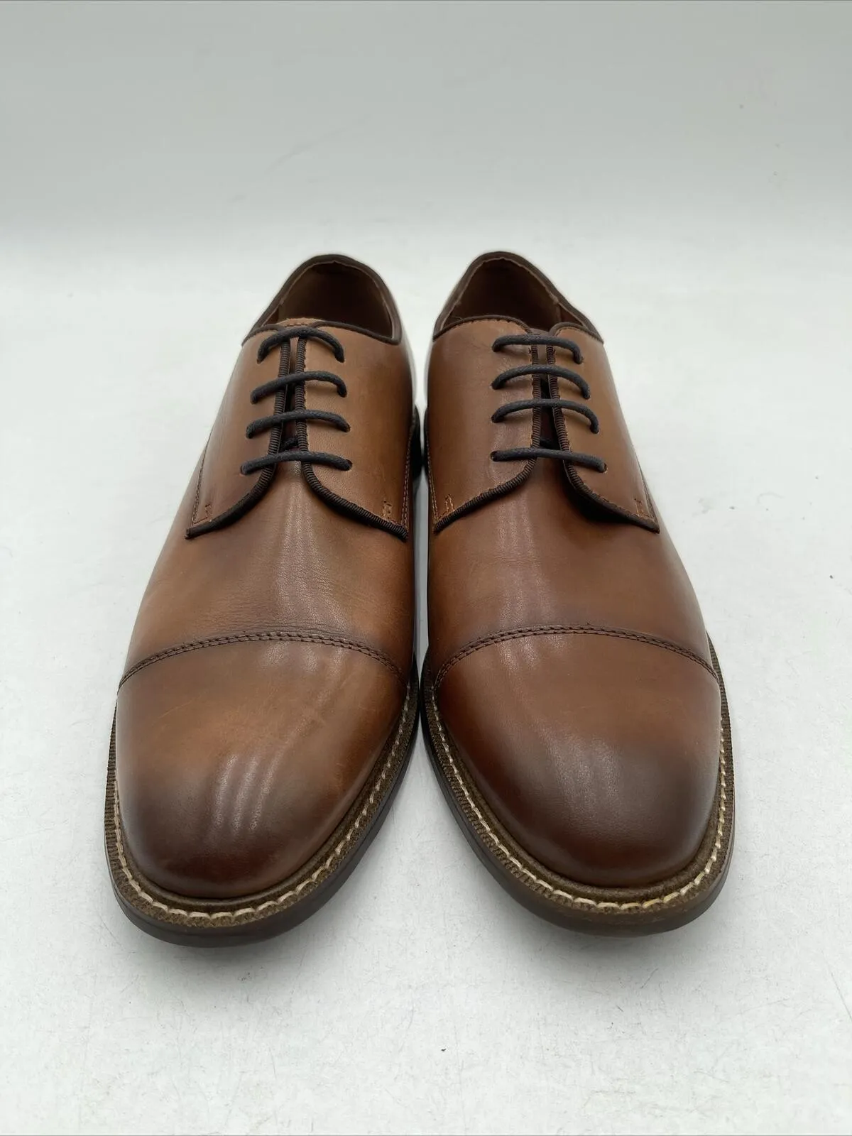 Vince Camuto Lamson Cap Toe Oxford Men's Brown Size 9.5 W - Very Good