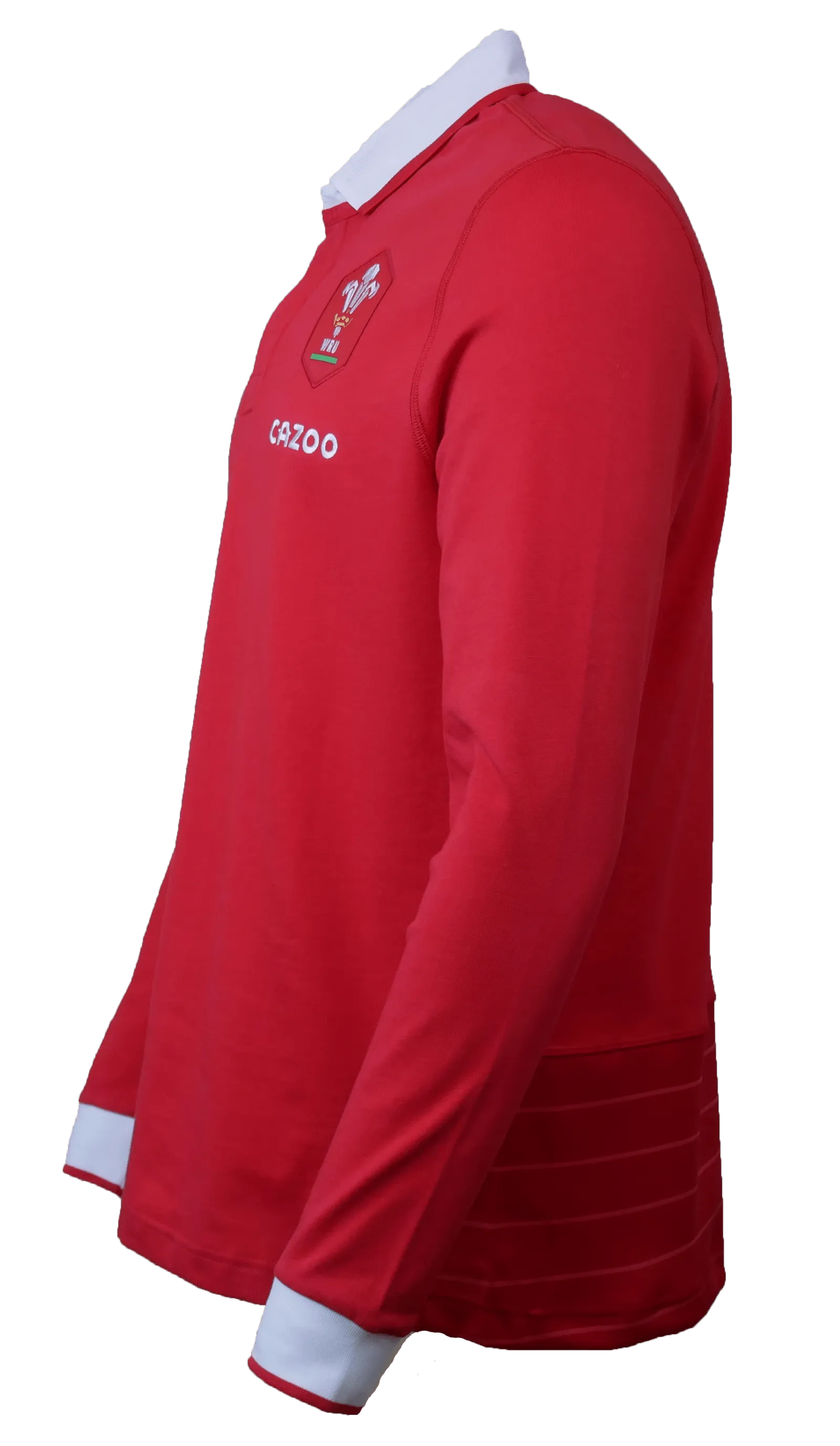 Wales Long Sleeve Home Polo 22/23 by Macron