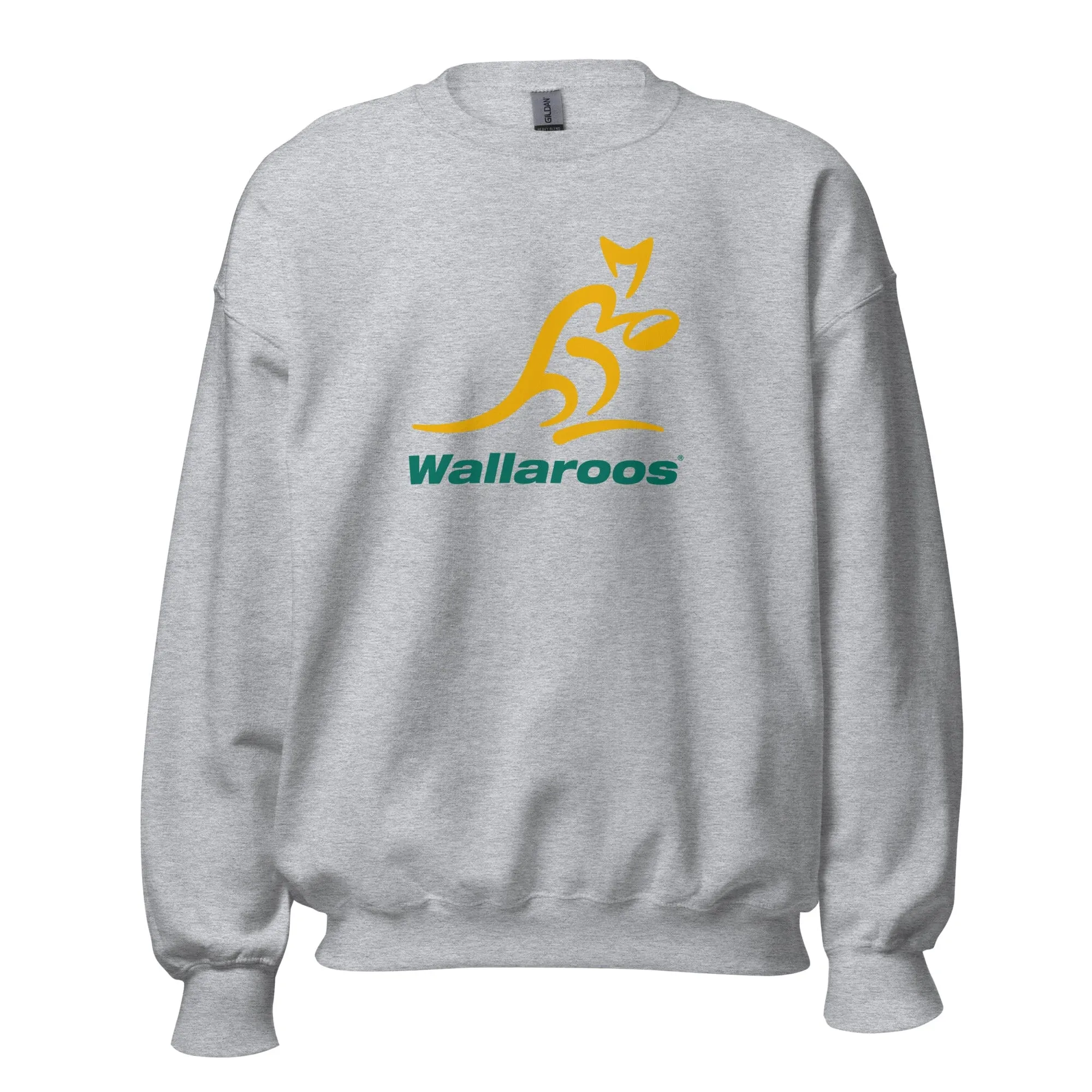 Wallaroos Slouchy Sweatshirt - Gold/Green Logo