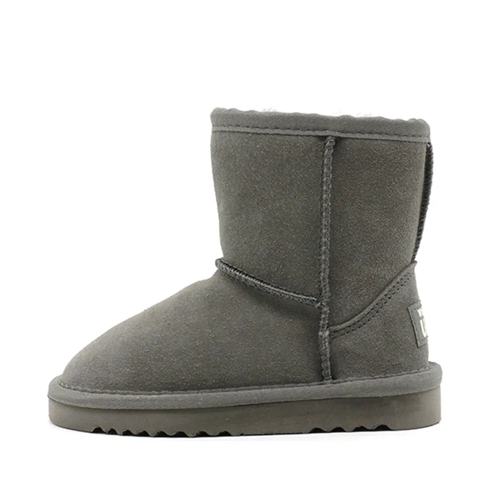 WARATAH UGG® Water Resistant Kids Short Zip Up Boot - Grey