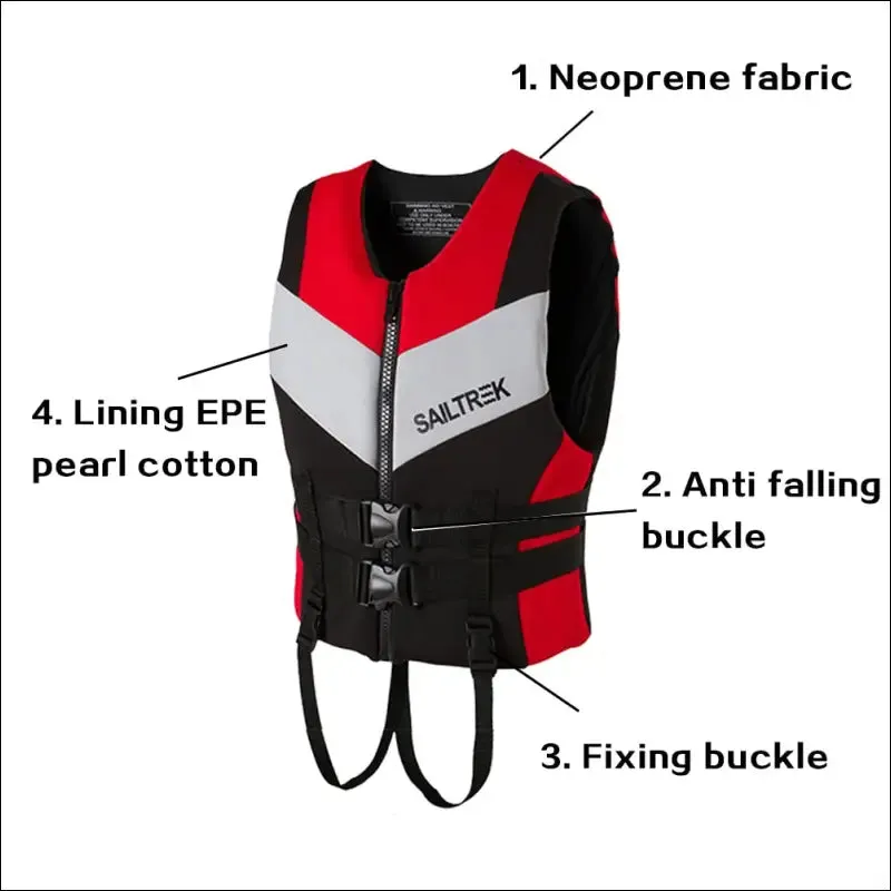 Water sports fishing water ski vest kayaking boating swimming drifting safety vest adults life