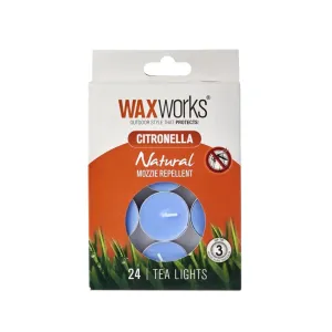 WAXWORKS CITRONELLA TEALIGHTS 24 PACK