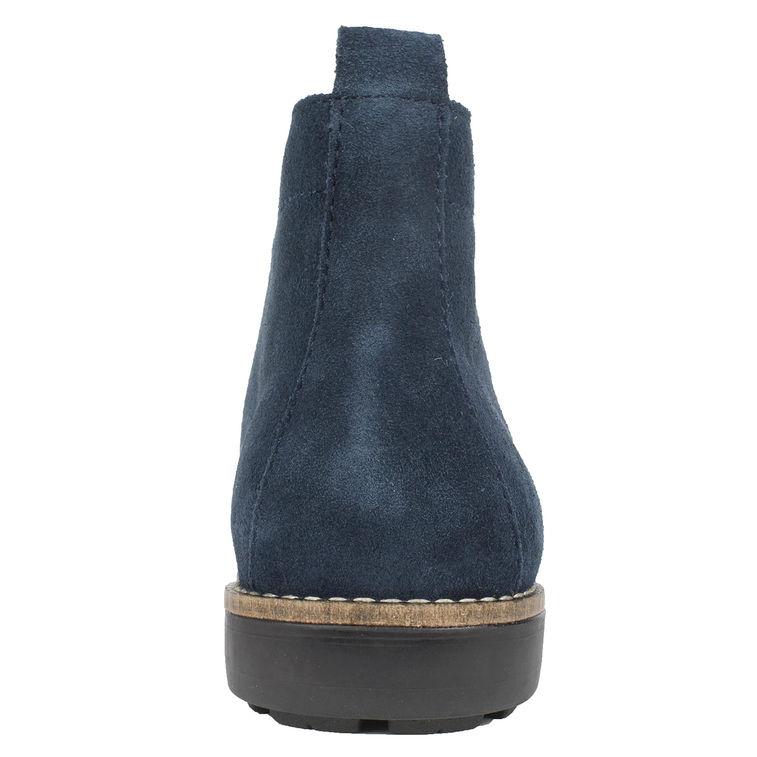 WHITE MOUNTAIN Shoes Auburn Women's Boot, Navy/Suede, 9 M