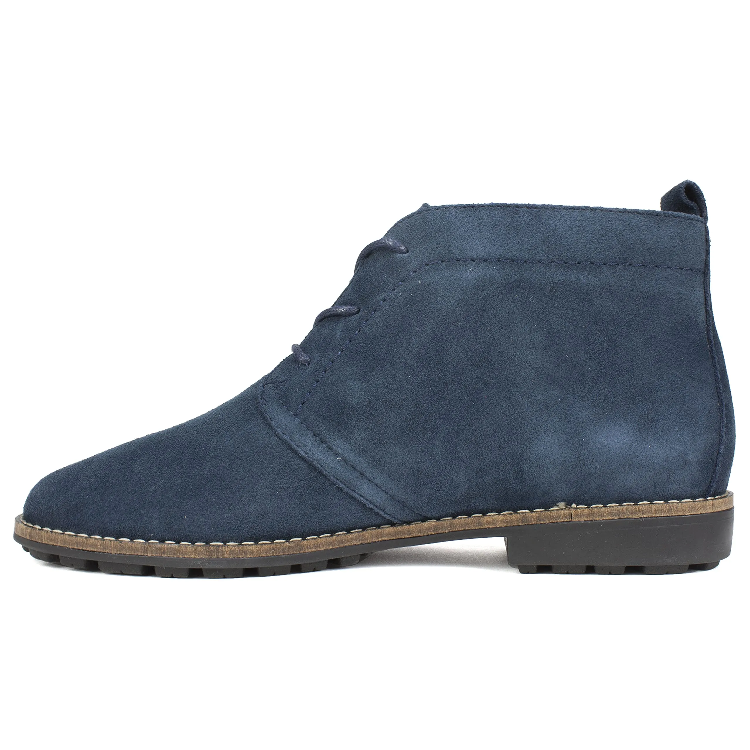 WHITE MOUNTAIN Shoes Auburn Women's Boot, Navy/Suede, 9 M