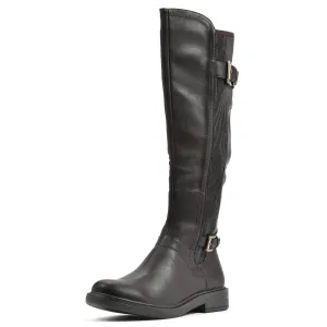 WHITE MOUNTAIN Shoes Meditate Women's Tall Riding Boot, Dk Brown/Smooth, 10 WC
