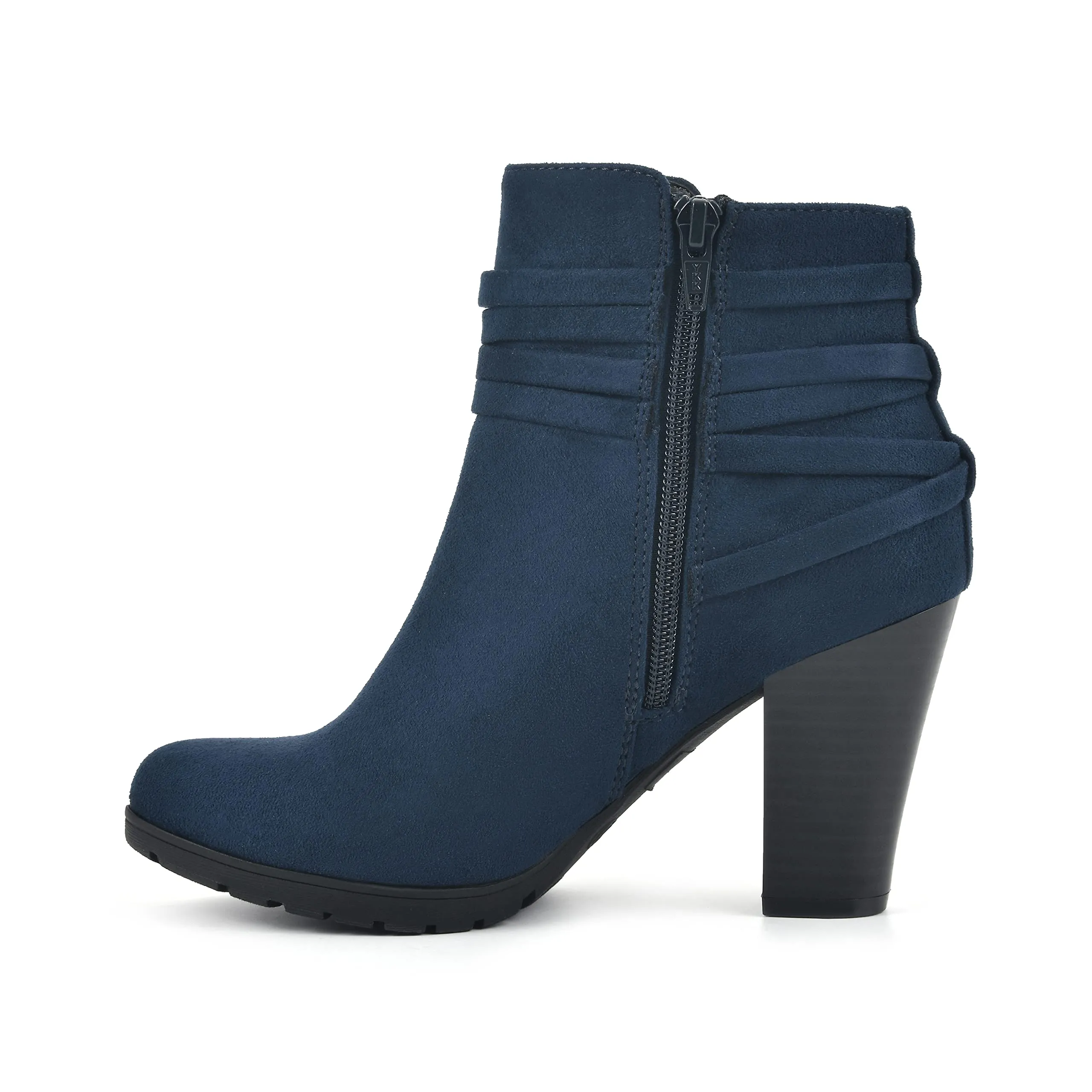 WHITE MOUNTAIN Shoes Women's Spade Bootie, Midnight/Suedette, 6 M