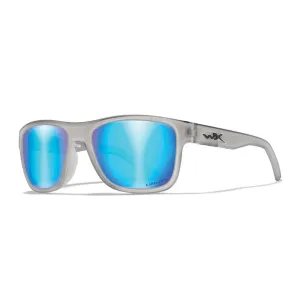 Wiley X Ovation Captivate Polarised Blue Mirror Lens w/ Matte Slate Frame