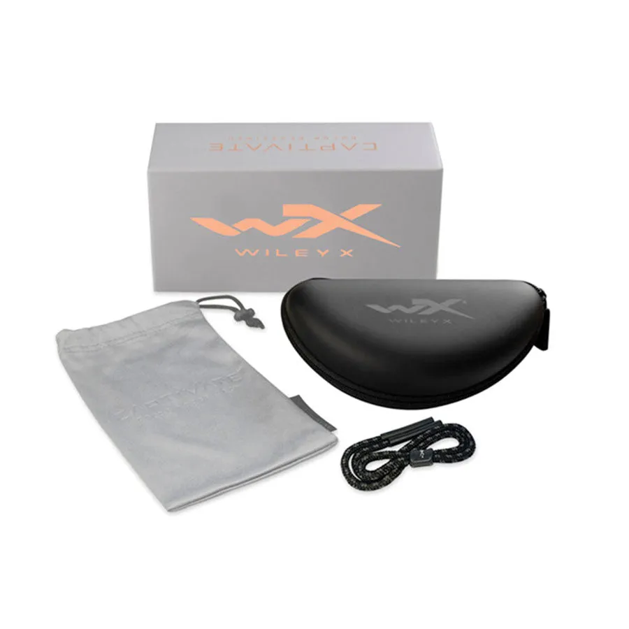 Wiley X Ovation Captivate Polarised Blue Mirror Lens w/ Matte Slate Frame