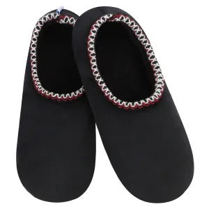 Women Solid Black Slippers, Fuzzy Nonslip, Lightweight Slippers  Slipper