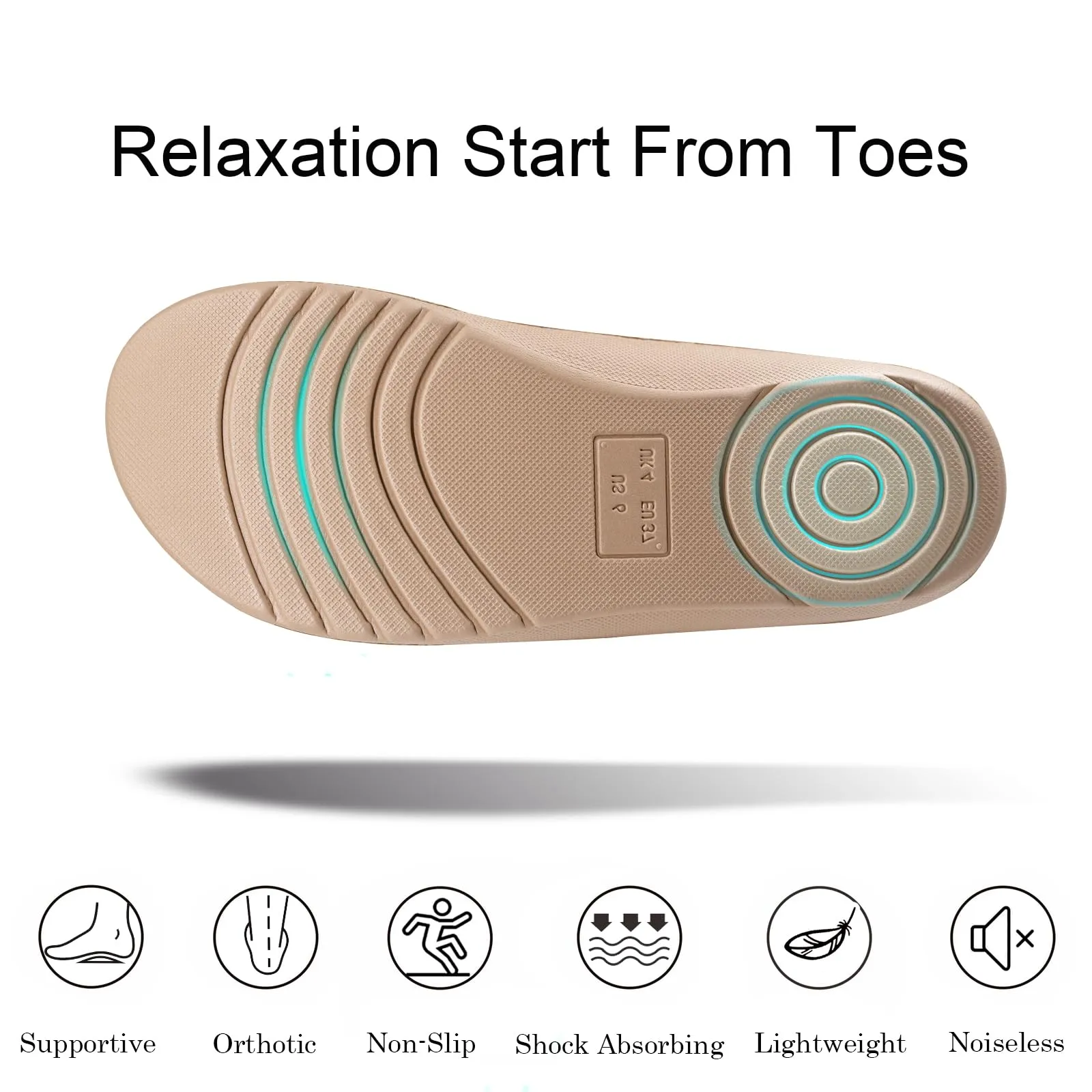 Women's Adjustable Orthotic Arch Support Slippers