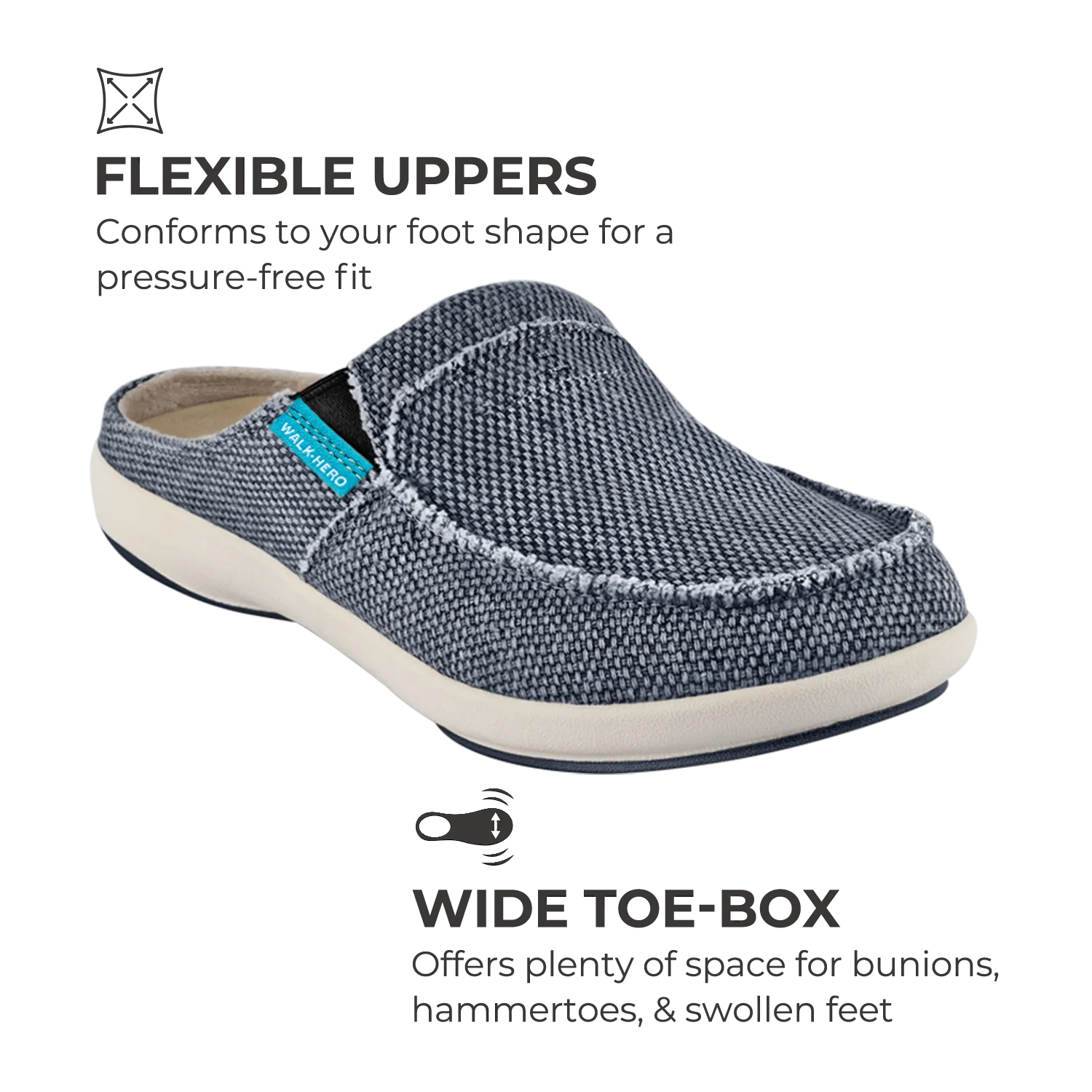 Women's Canvas Arch Support Slippers
