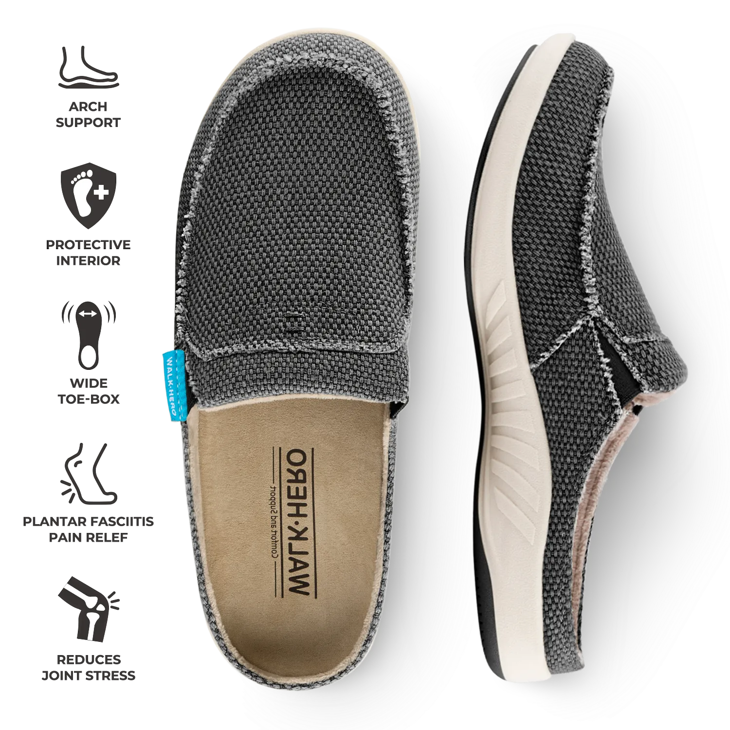 Women's Canvas Arch Support Slippers