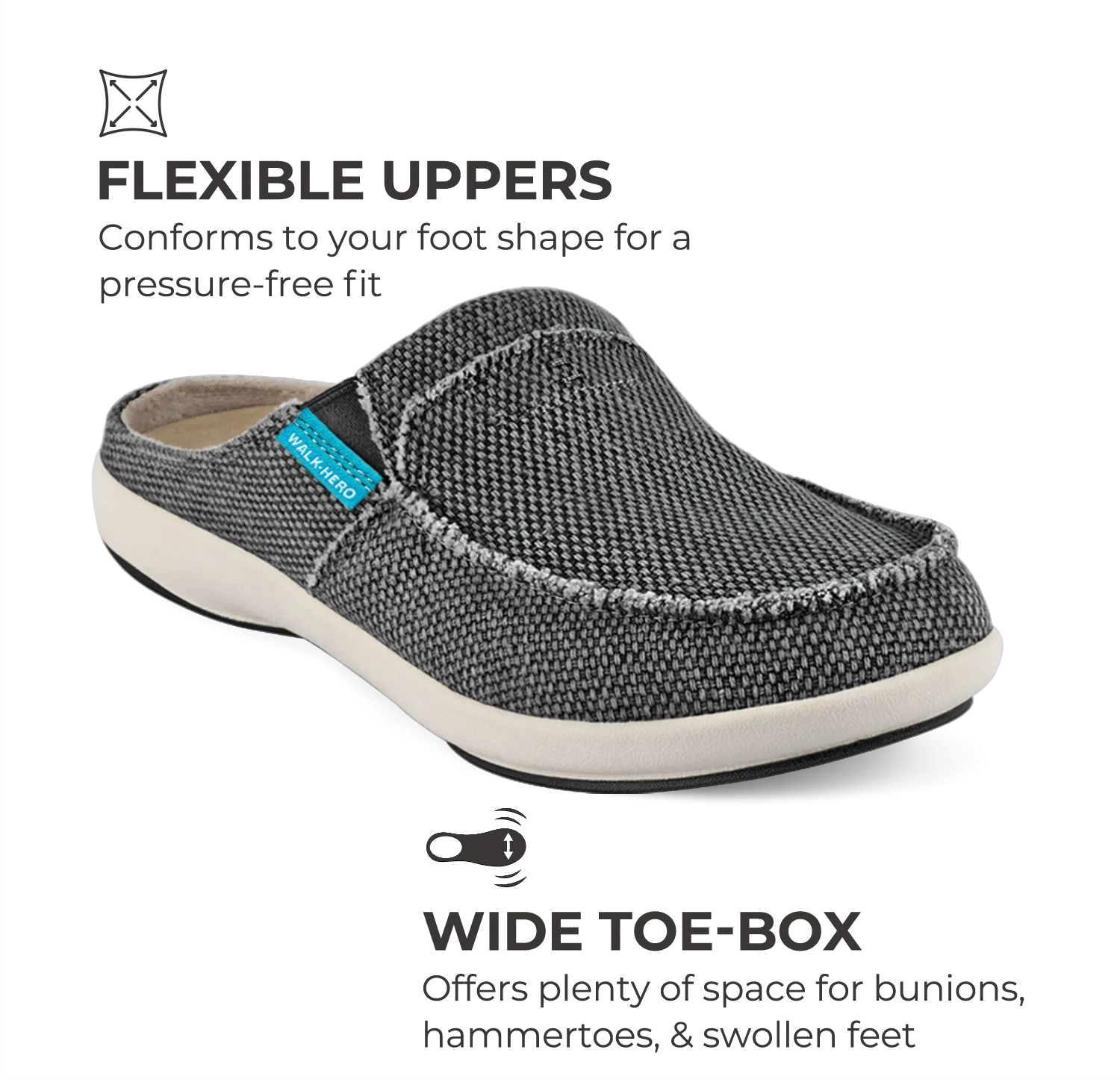 Women's Canvas Arch Support Slippers