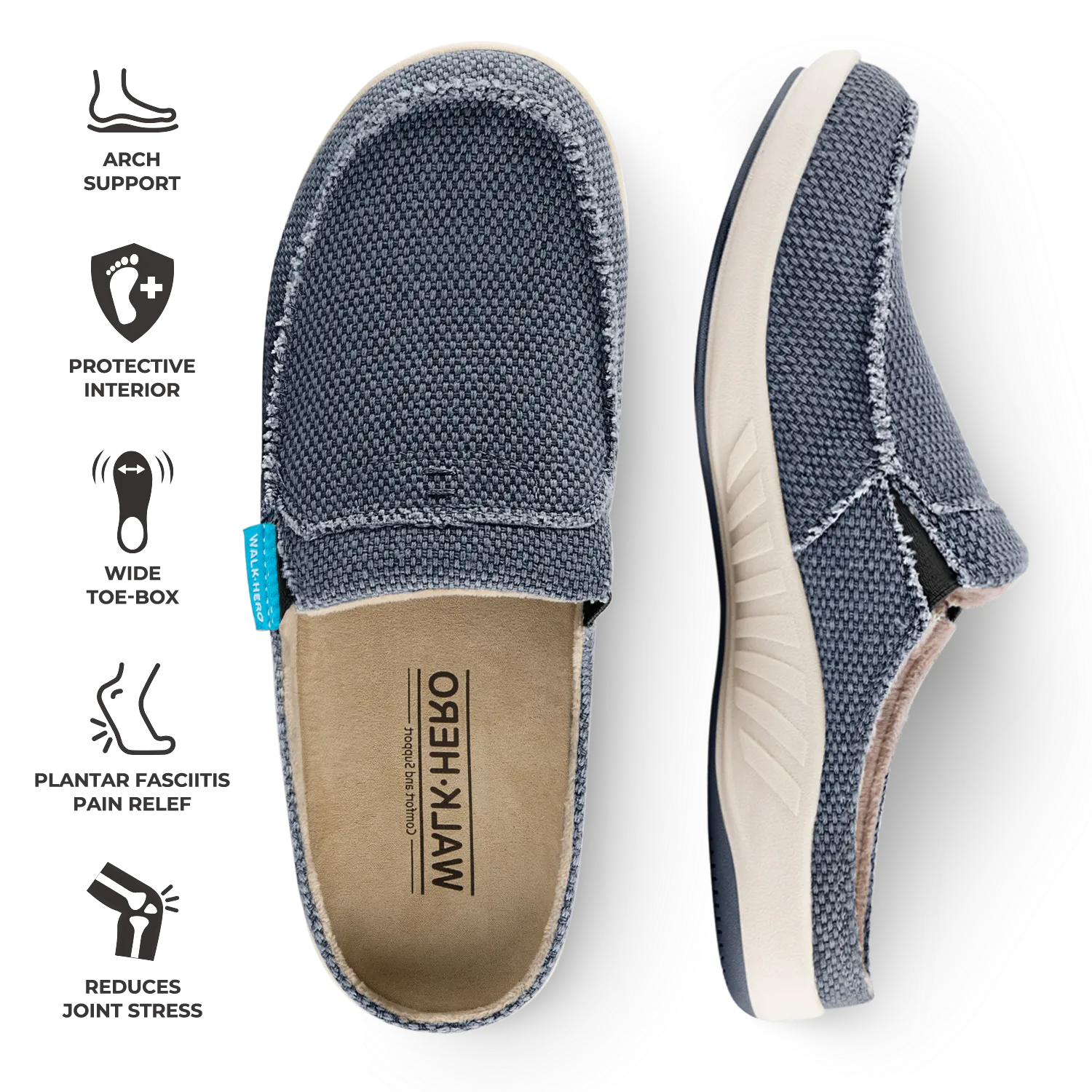 Women's Canvas Arch Support Slippers