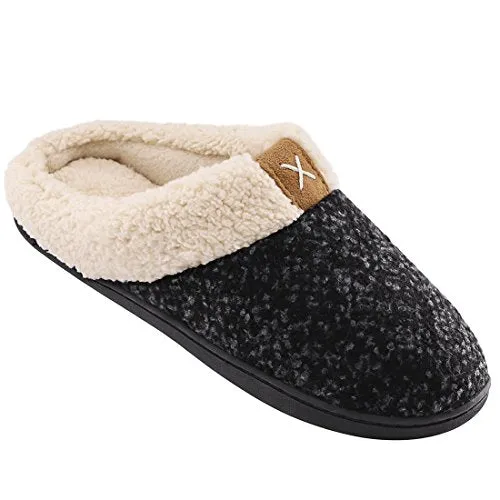 Women's Cozy Memory Foam Slippers Fuzzy Wool-Like Plush Fleece Lined