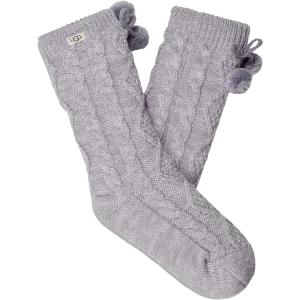 Women's Pom Pom Fleece Lined Crew Sock