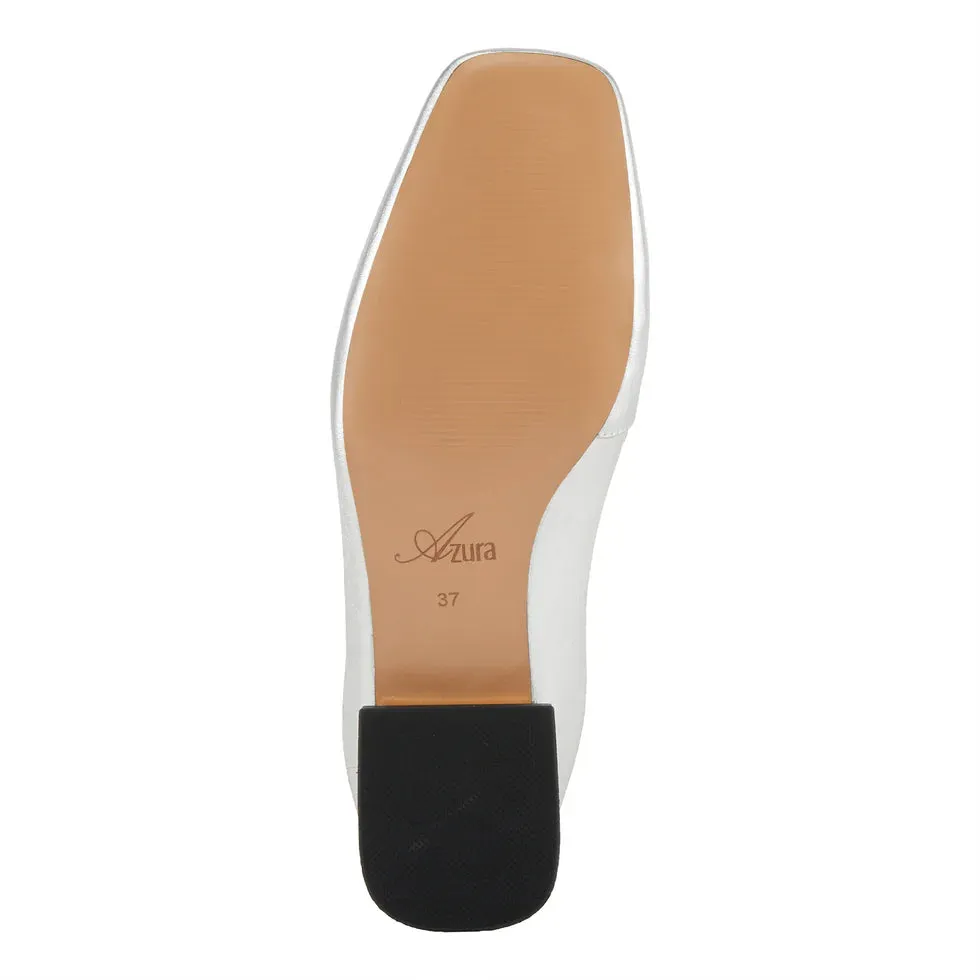 Women's Spring Step | Knowing Open Back Shoe by Azura | Silver