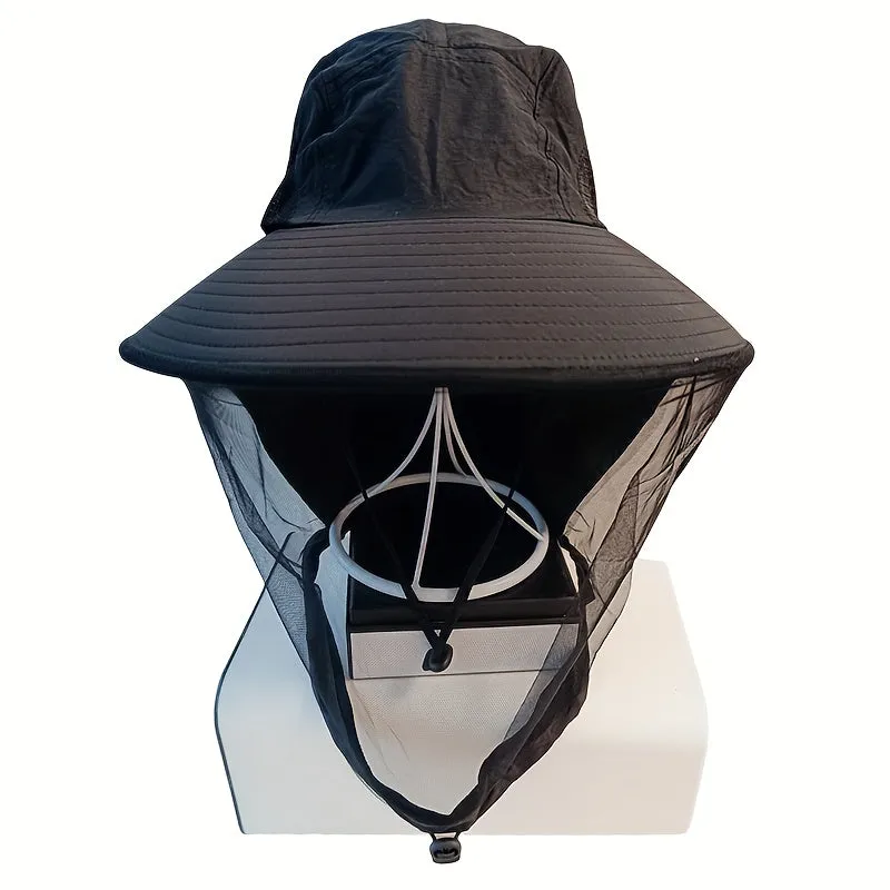 Women's Summer Bucket Hat with Net Mesh – Anti-Mosquito & Breathable Design