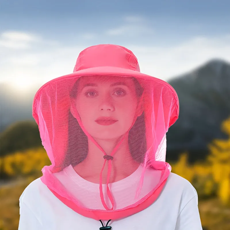 Women's Summer Bucket Hat with Net Mesh – Anti-Mosquito & Breathable Design