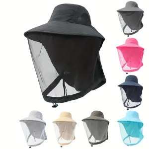 Women's Summer Bucket Hat with Net Mesh – Anti-Mosquito & Breathable Design