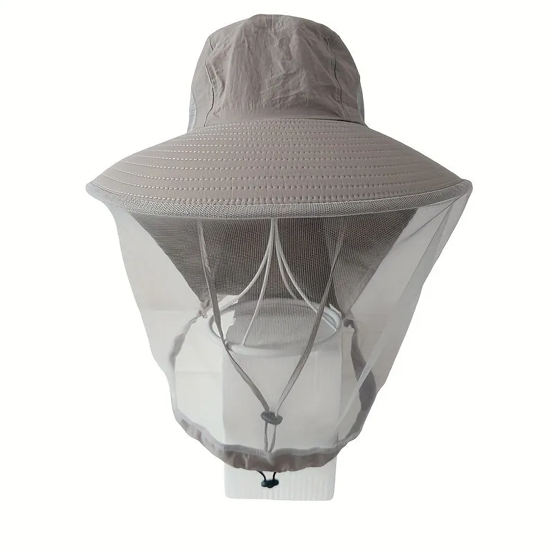 Women's Summer Bucket Hat with Net Mesh – Anti-Mosquito & Breathable Design