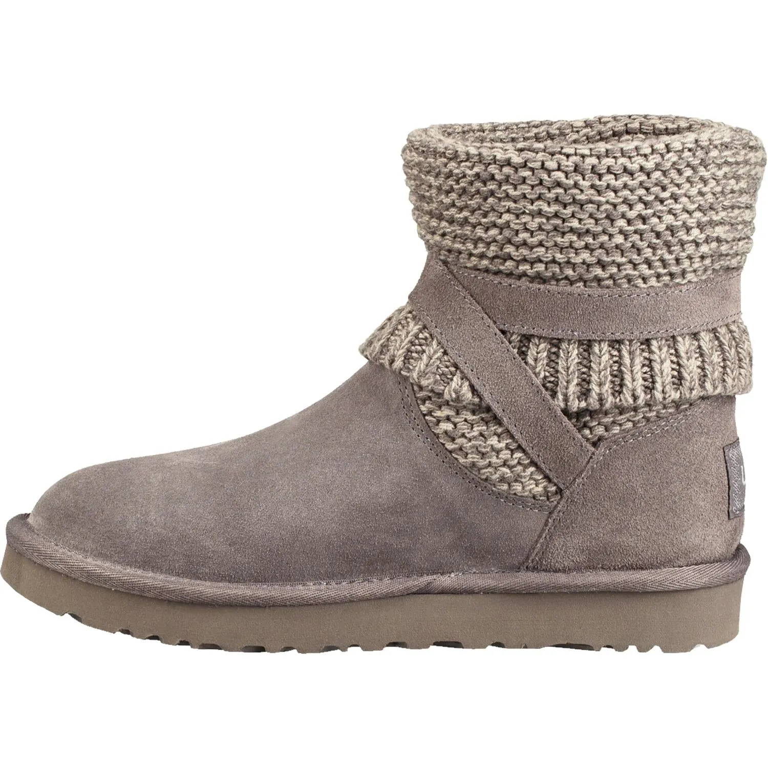 Women's UGG Purl Strap Boot Charcoal Suede