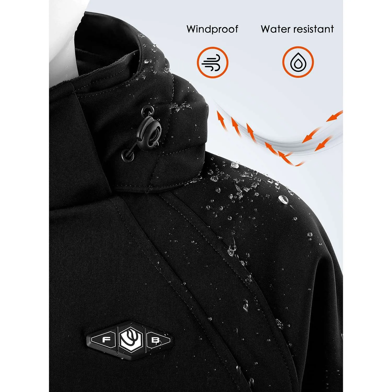 WWJ001-Heated Jackets for Women-Black